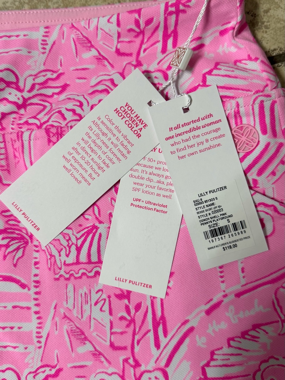 💗NWT Lilly Pulitzer Luxletic Bessie Skort UPF 50+ | Penny’s Playground|Size S💗 - Picture 5 of 7